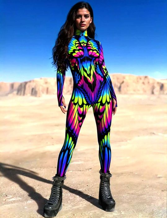 Costum Halloween fantezie colorat