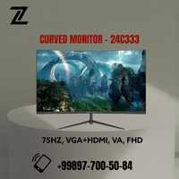 Monitor Ziffler 24 inch Curved 1980×1080 FHD New