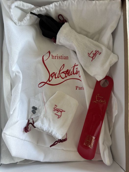 Christian Louboutin Happyrui Spikes Sneakers piele naturala 42