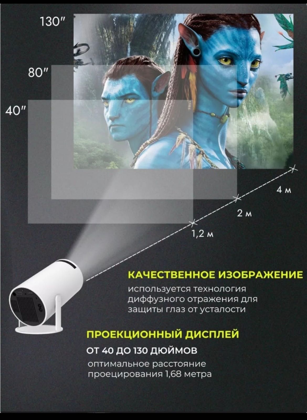 proektor sotiladi yangi madel HY300 Android 11 smart