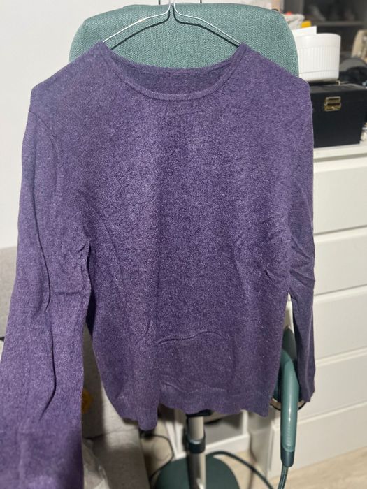 Pulover 100% cașmir mov S/m