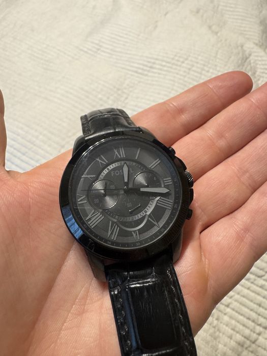 Черен мъжки часовник Fossil