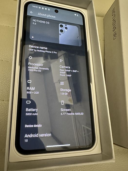 CMF Nothing Phone 2 Pro, 128 GB, 8GB RAM, 5G, Black