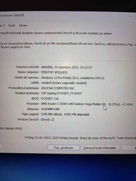 Laptop Gaming Asus Tuf Ryzen 5 16gb Ram GTX 1650