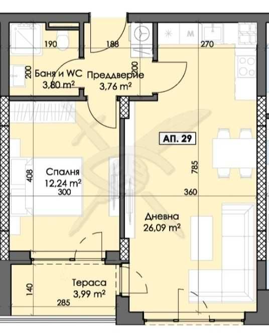 Продава се Двустаен апартамент в Пловдив, Тракия - 70 кв.м за 598 €/кв.м - Снимка #4
