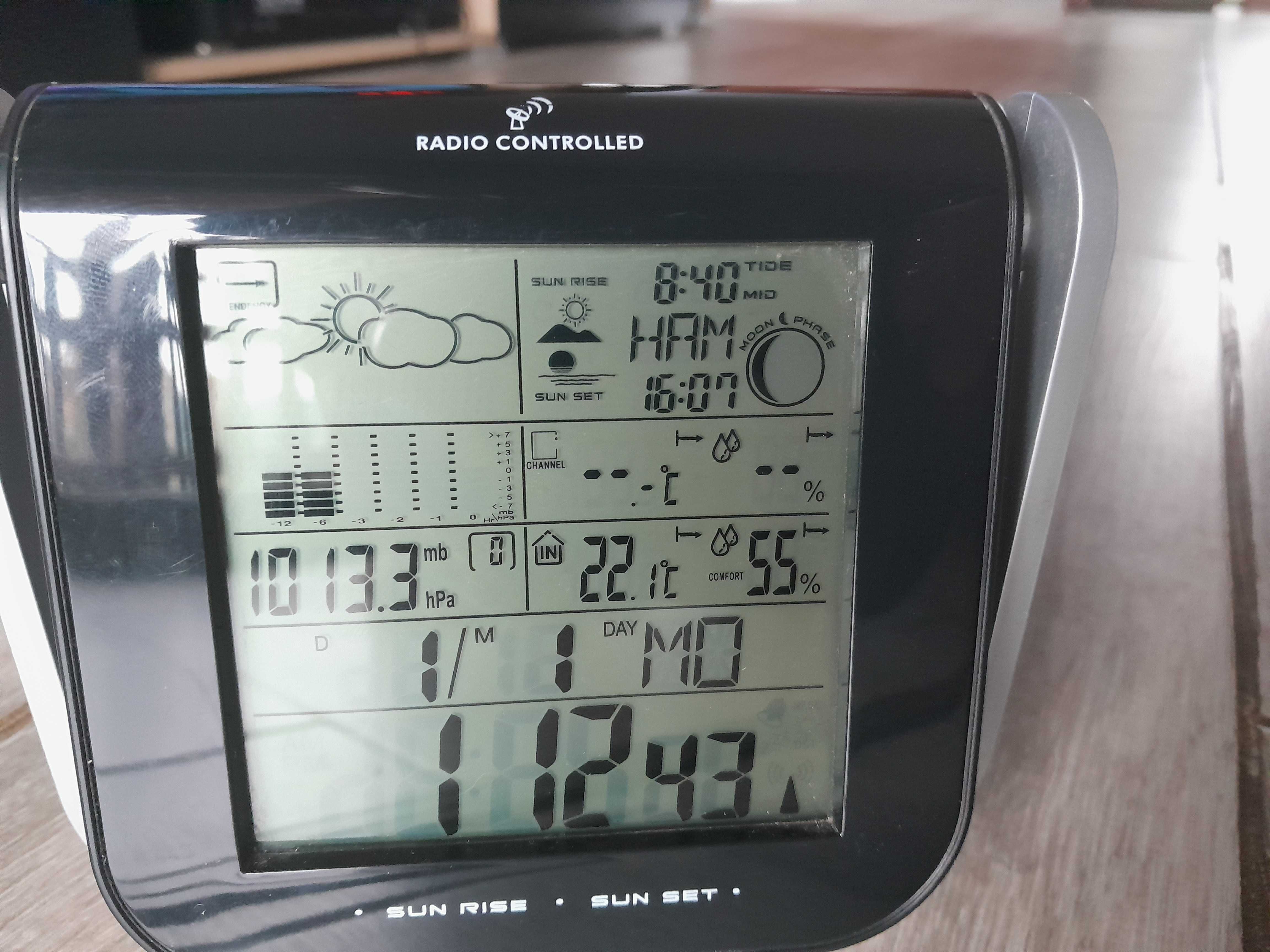 Statie meteo radio controlled ceas alarma