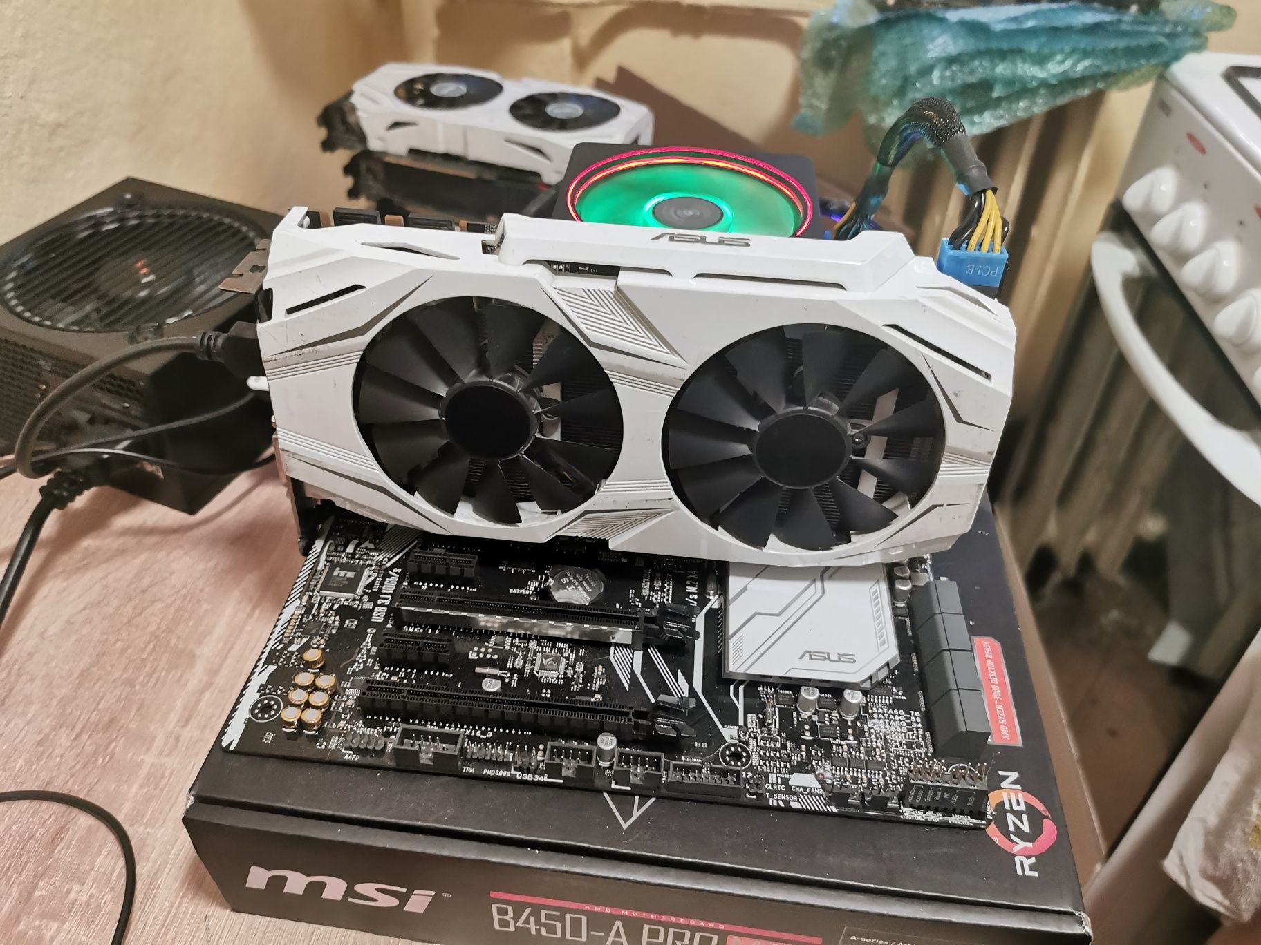 Placa video Asus oc dual GTX 1070 8G 256B