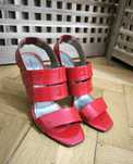 DIANE VON FURSTENBERG designer brand sandale lac 37 stare excelentă!