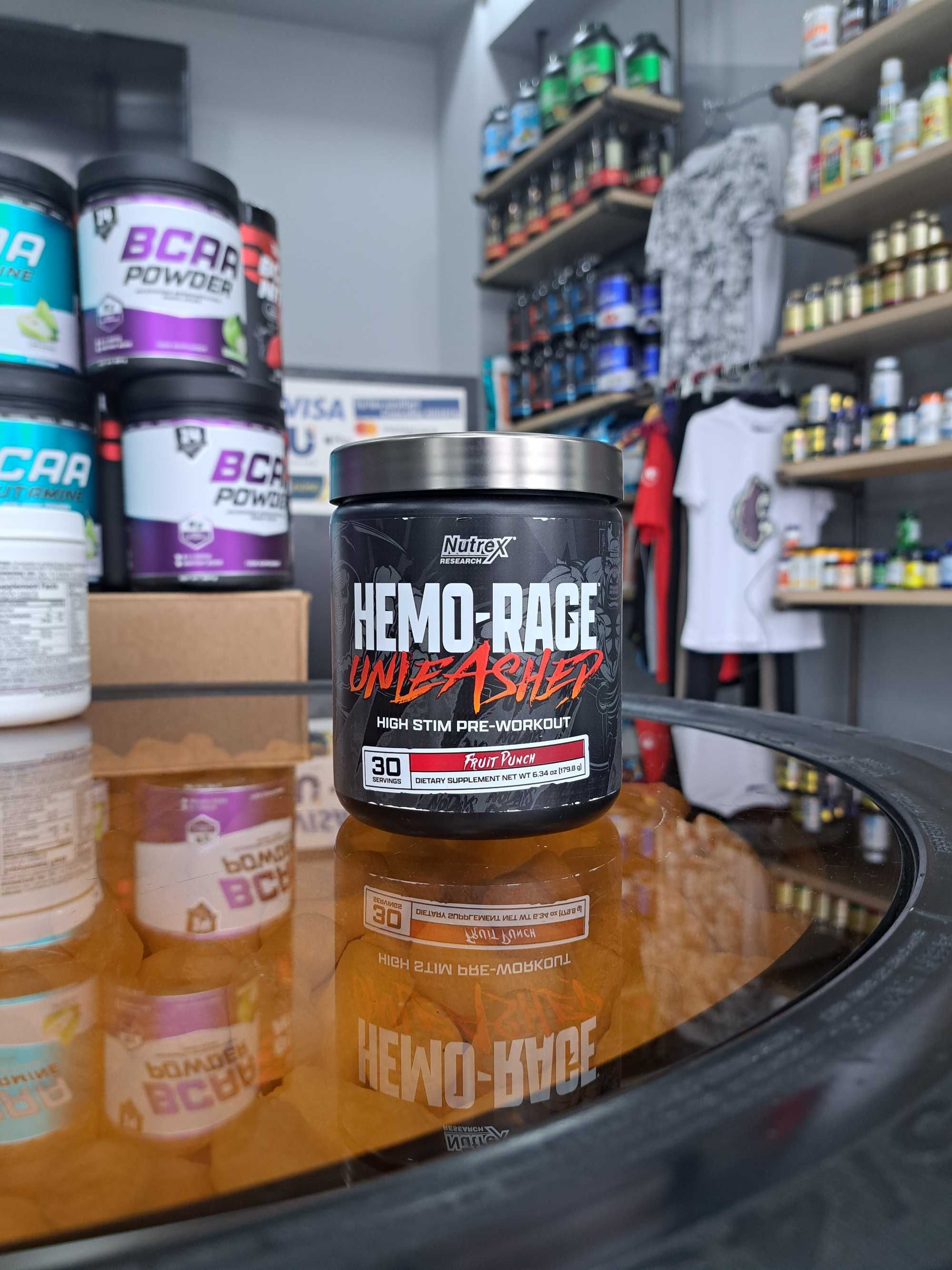 Предтренник Hemo-Rage, Nutrex, Фруктовый пунш, 180 г