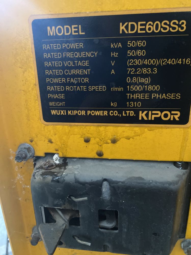 Generator kipor 50/60