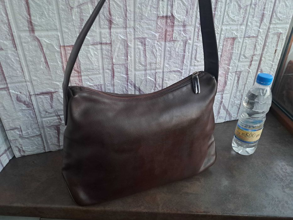 дамска чанта,BALLY,кафява кожена-естествена кожа