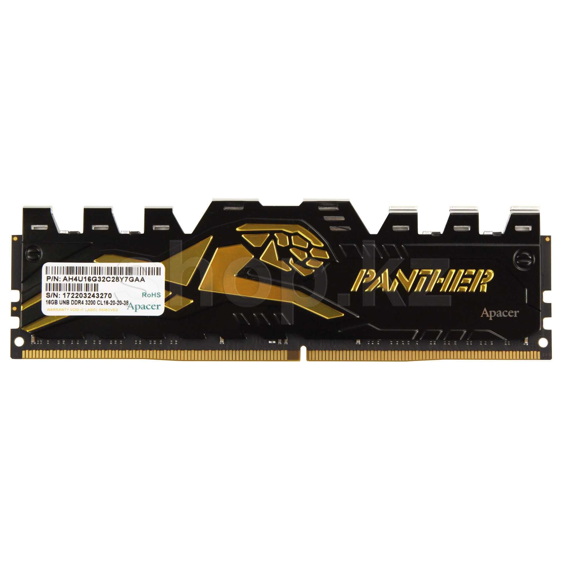 Оперативная память DDR4 16GB 3200MHZ  "Apacer Panther Golden, BOX"