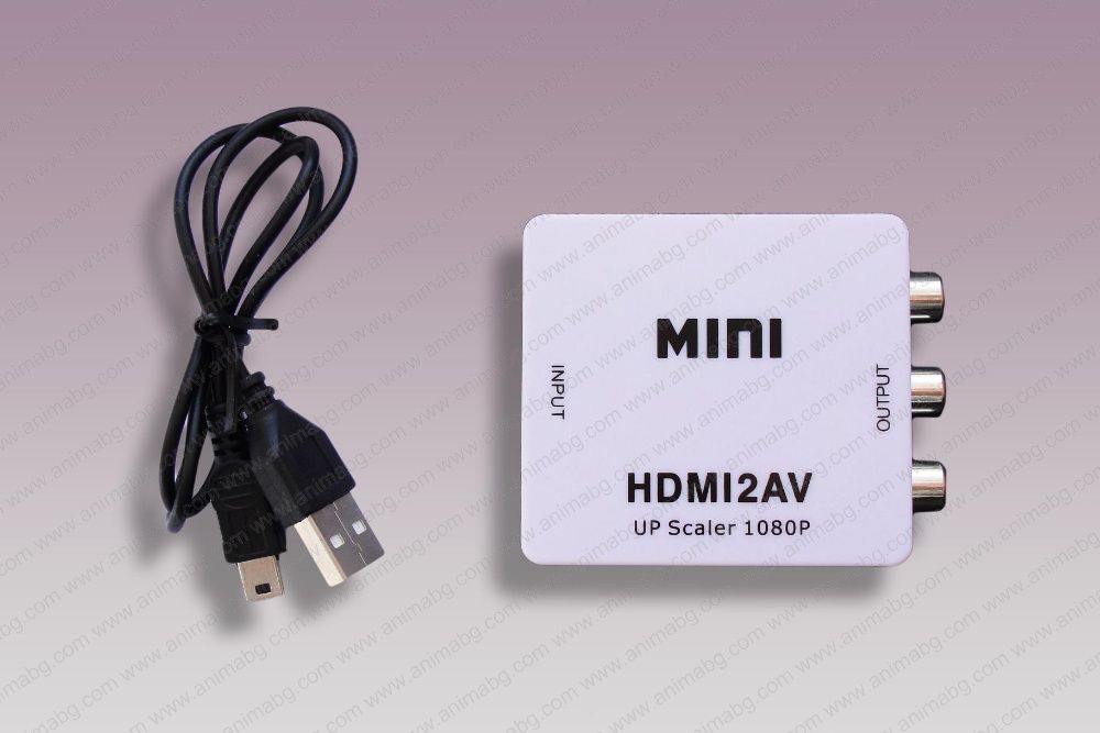 ANIMABG HDMI към RCA / AV преобразувател