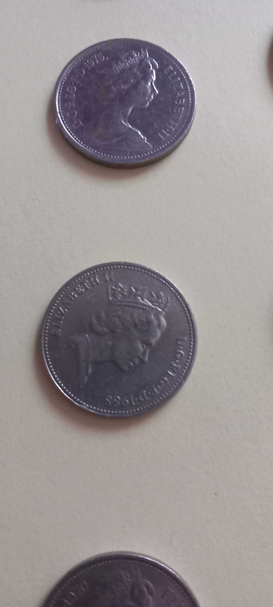lot 50 monede Marea Britanie anii  60-80
