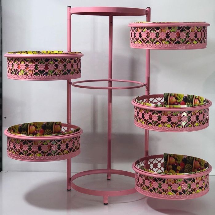 Dekorativ sabzavot va meva savati. Metalldan