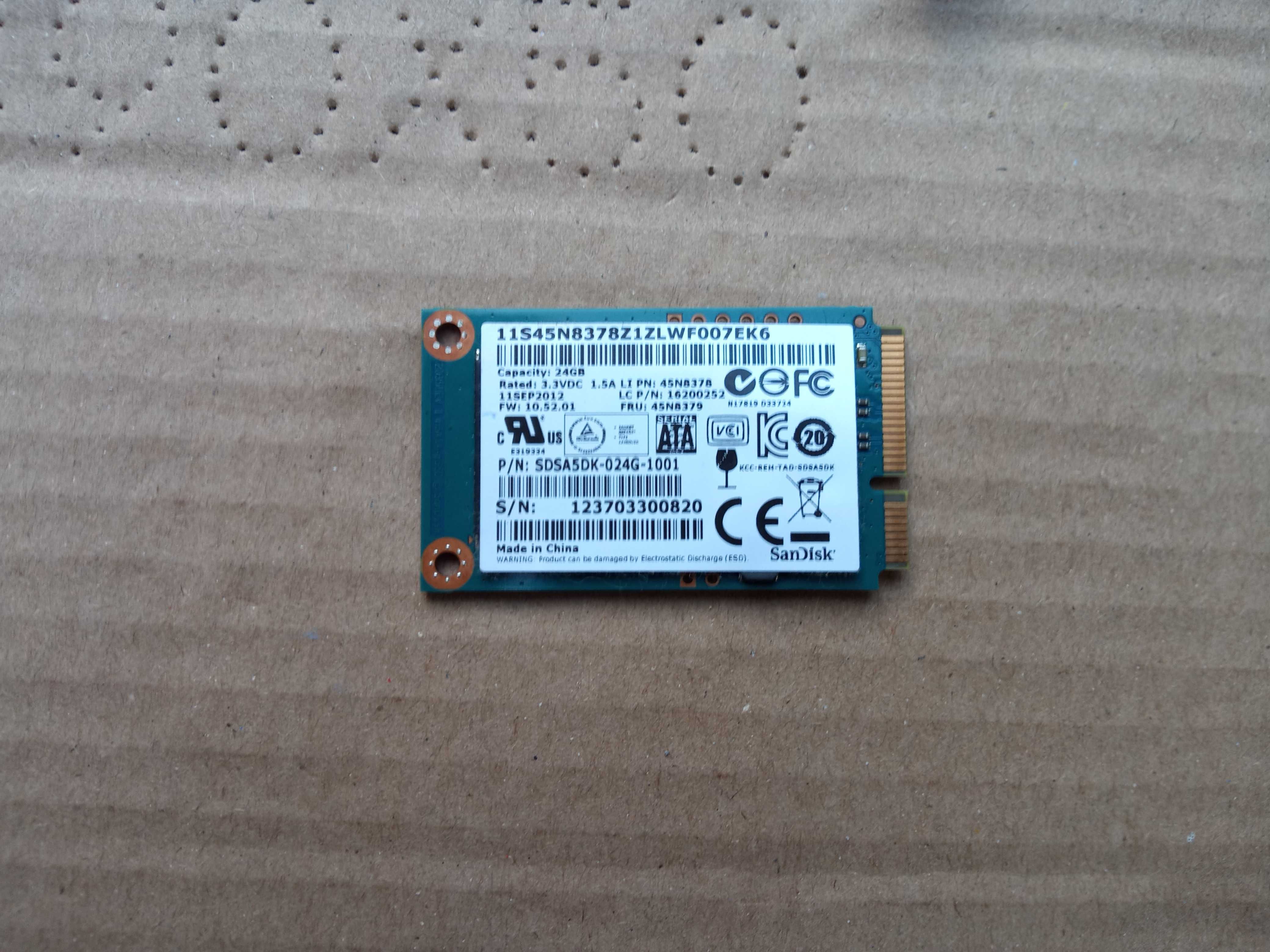 Lenovo IdeaPad U410, U310 Touch SanDisk 24gb SSD 45N8378