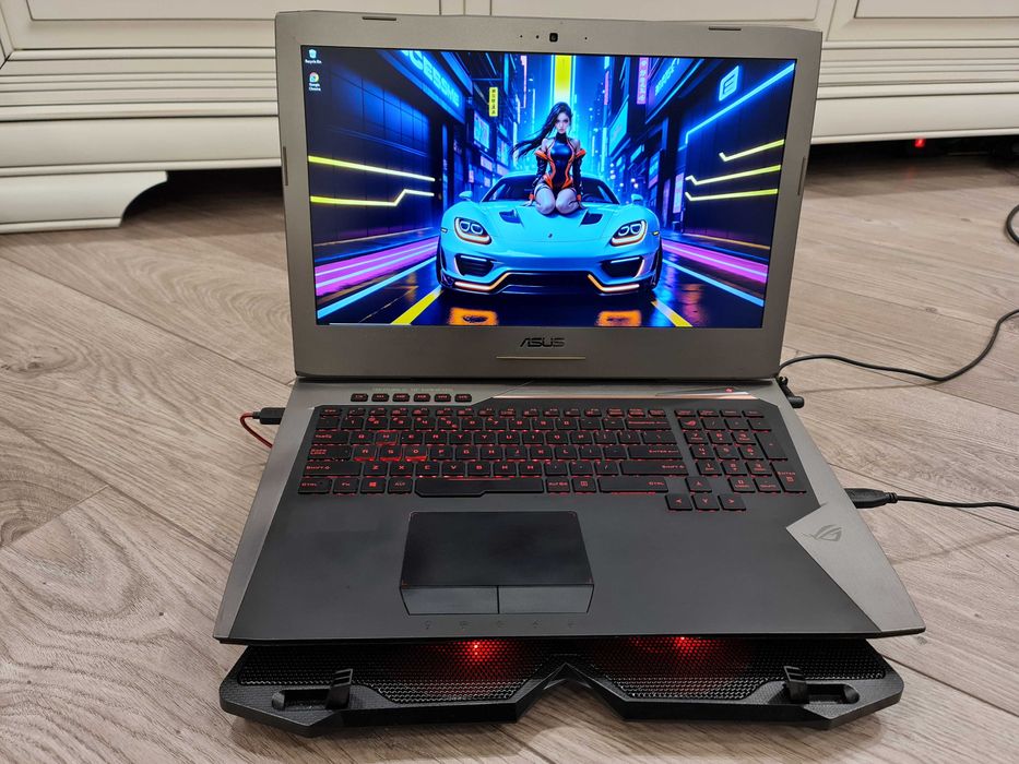laptop gaming Asus Rog 17,3, intel core i7 + cooler+ mouse+ tastatura