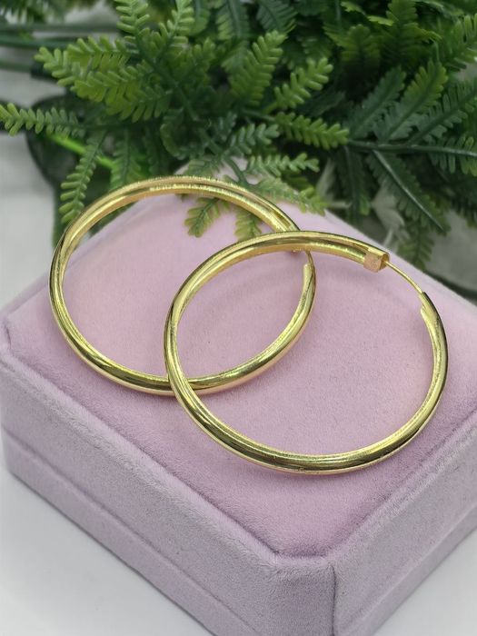 Creole argint placate cu aur