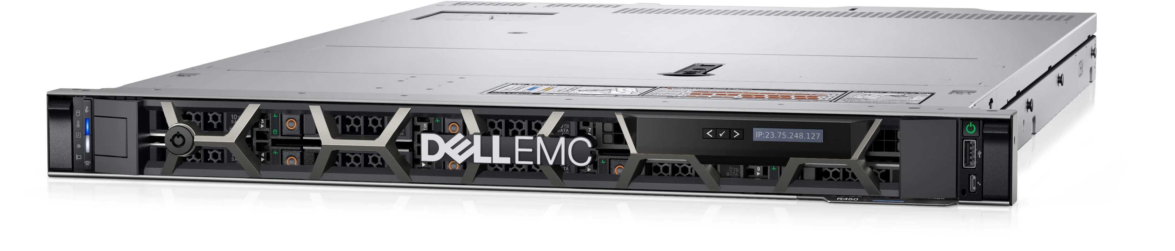 Cервер Dell PowerEdge R450 Rack Chassis, 1U
