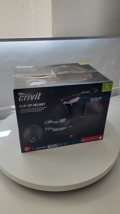 Cască moto Crivit Flip-Up L, vizieră Pinlock, nouă în cutie