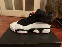 Jordan 6 Rings “wht/blk/red”