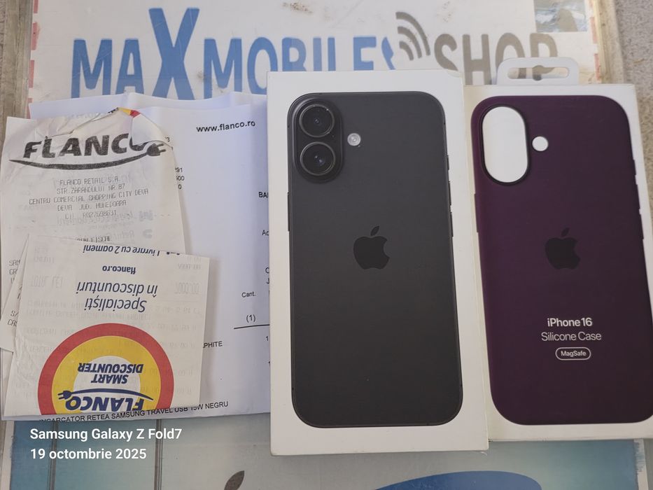 Apple iPhone 16 -128 GB Black / Garantie extra 3 ani