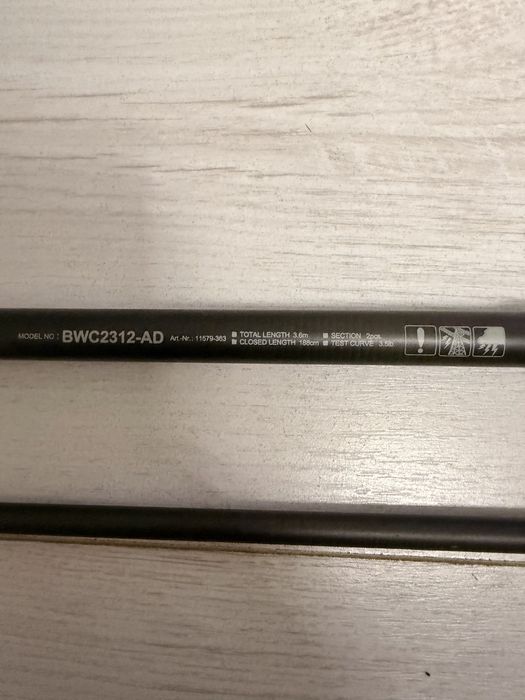 Vand 4 lansete Daiwa Black Widow 3.60