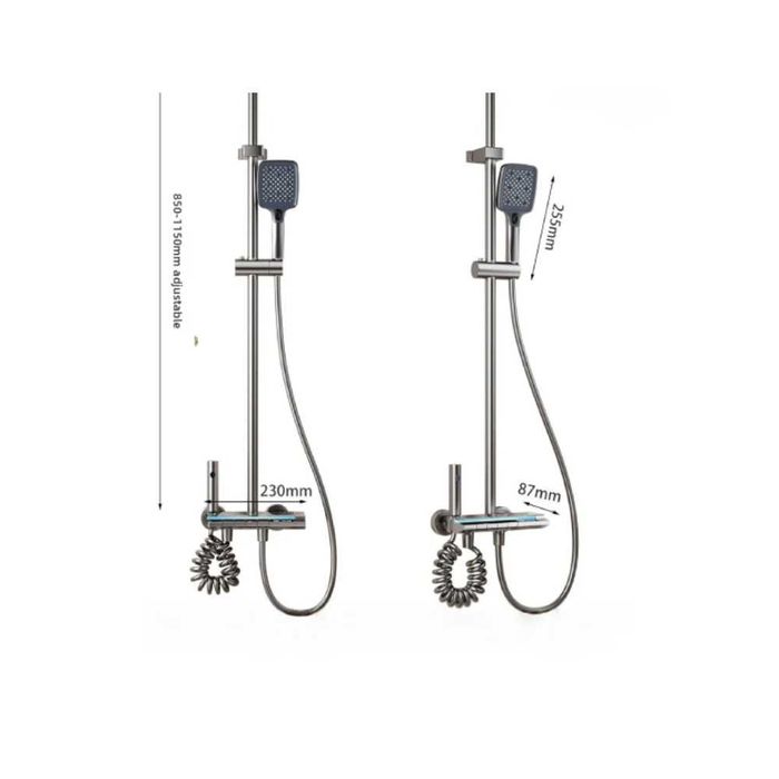 Set baterie baie, coloana de dus premium, 4 functii, ploaie relaxanta