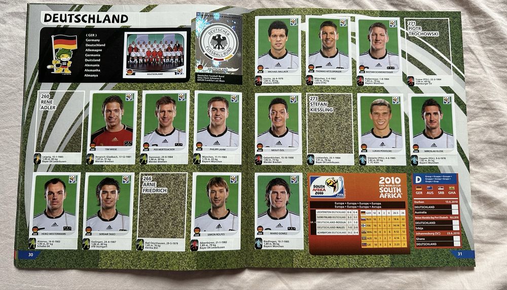 Панини албум 2010