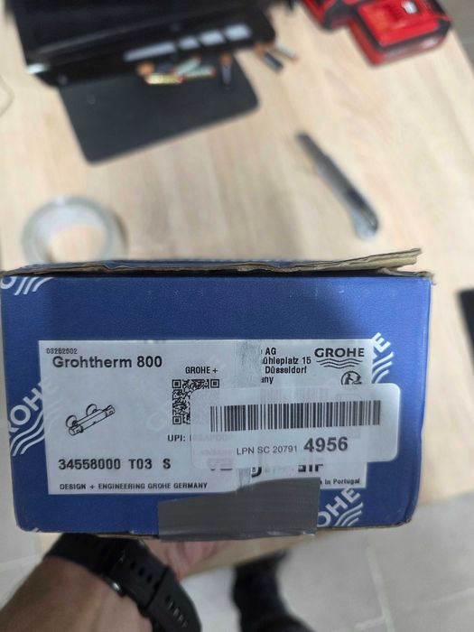 Grohe Precision baterie de duș perete cu termostat crom 34840000