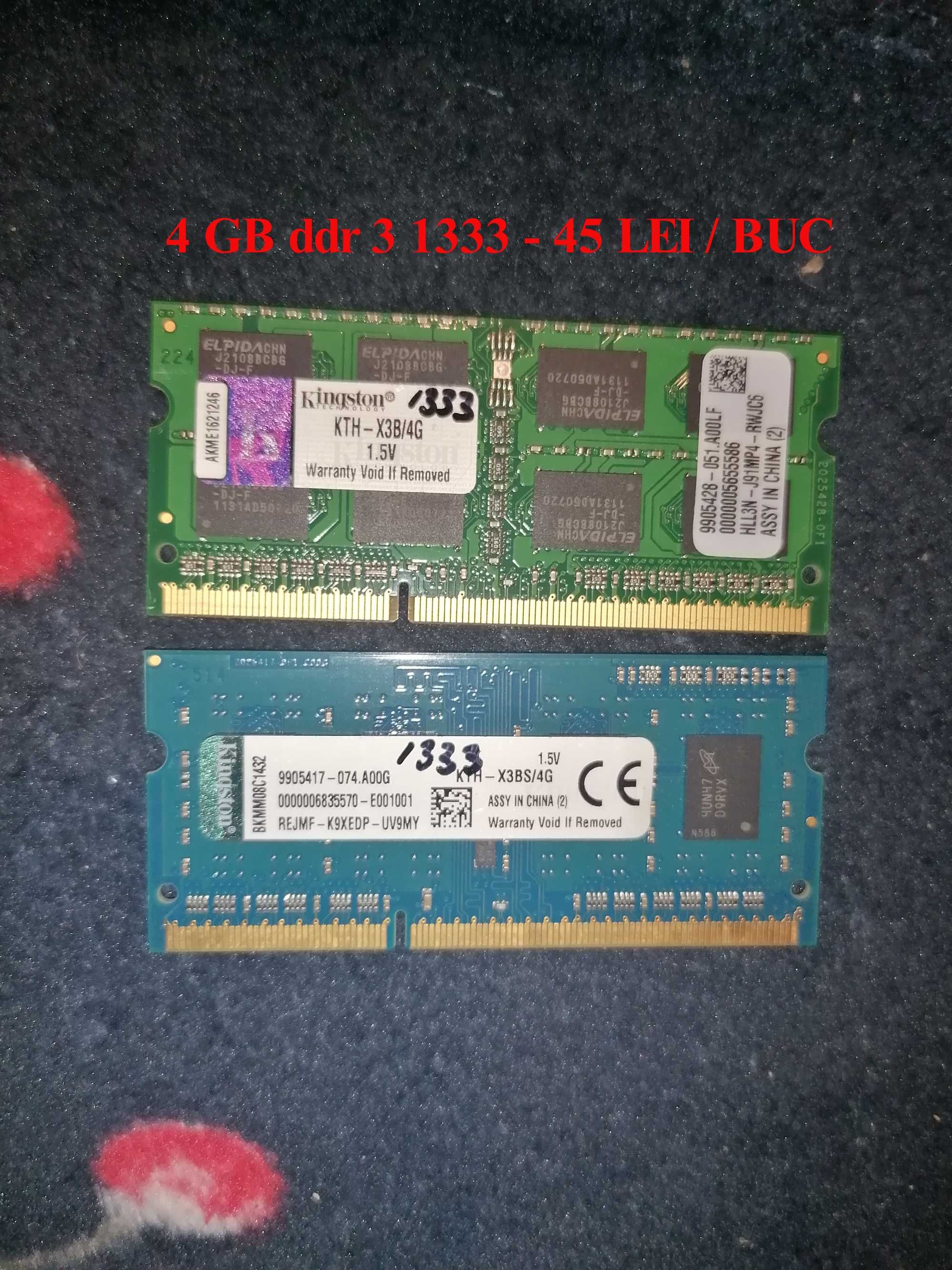 Memorii ieftine DDR 3 Pc3 sau PC3L