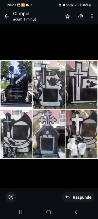 Monumente funerare, cruci