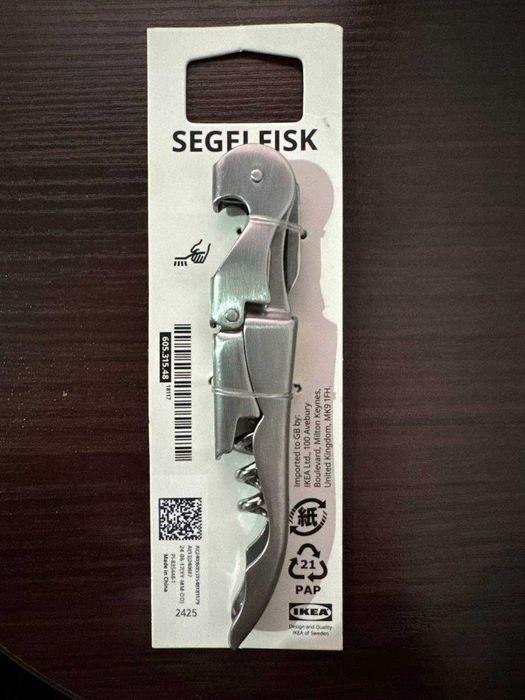 Штопор / нож сомелье IKEA SEGELFISK! Новый с биркой! Оригинал IKEA!