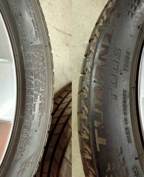 Anvelope vara 225.45.17’ Bridgestone