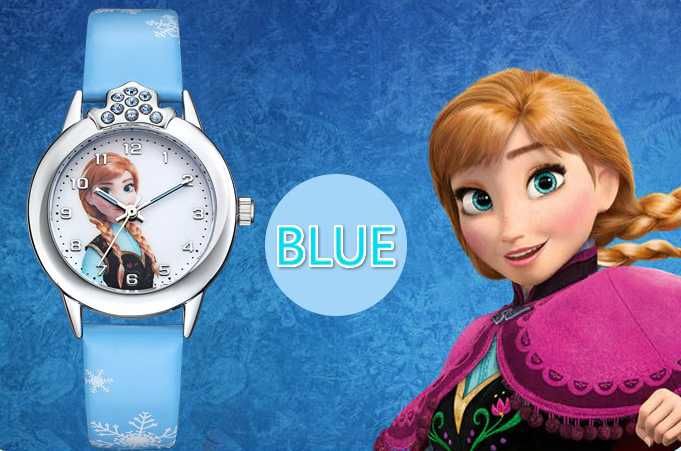 Ceas printesa Elsa Frozen Disney diferite culori si modele
