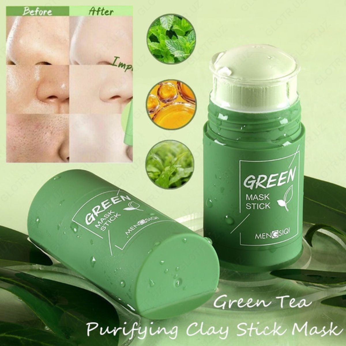 Green mask stick  aksiya narxda
