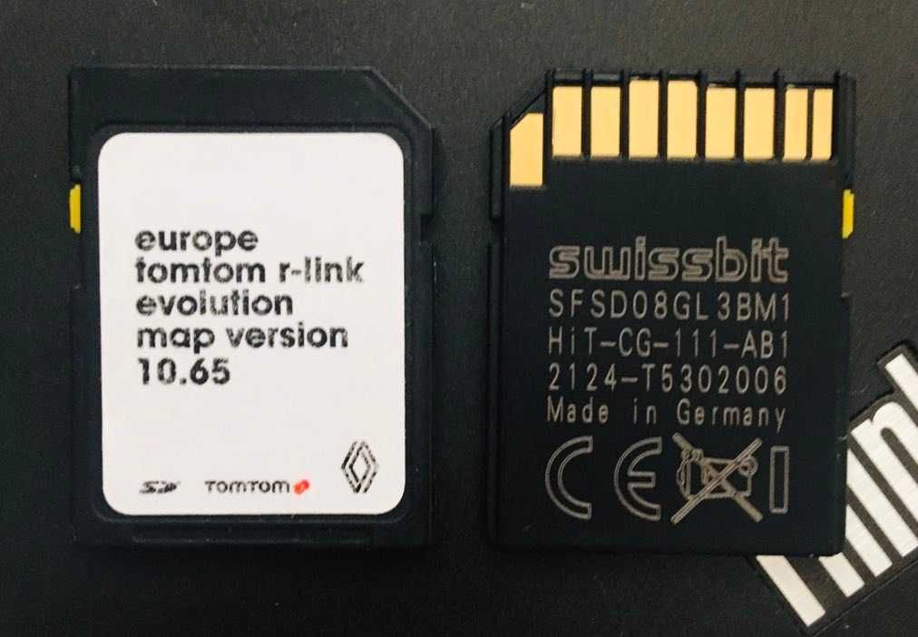 RENAULT TomTom R-LINK V11.05 Sd Card MAP 2024год. сд карта