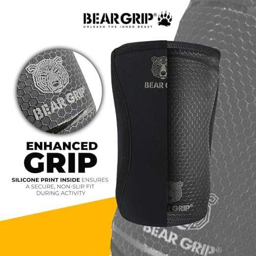 Нови Компресионни Лакътни Ръкави BEAR GRIP 7mm за Атлети размер M