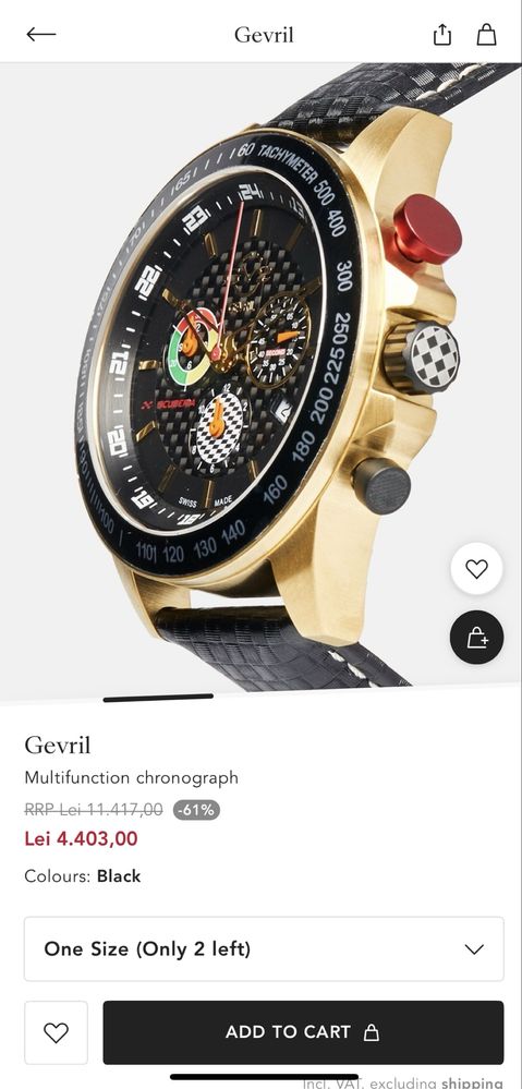 Ceas Cronograf Gevril G2V Full Box