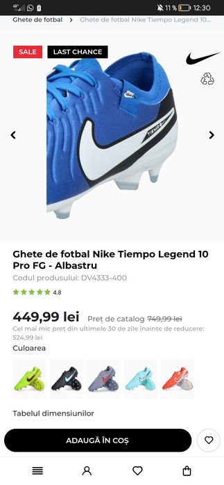 Nike tiempo legend 10 pro 43
