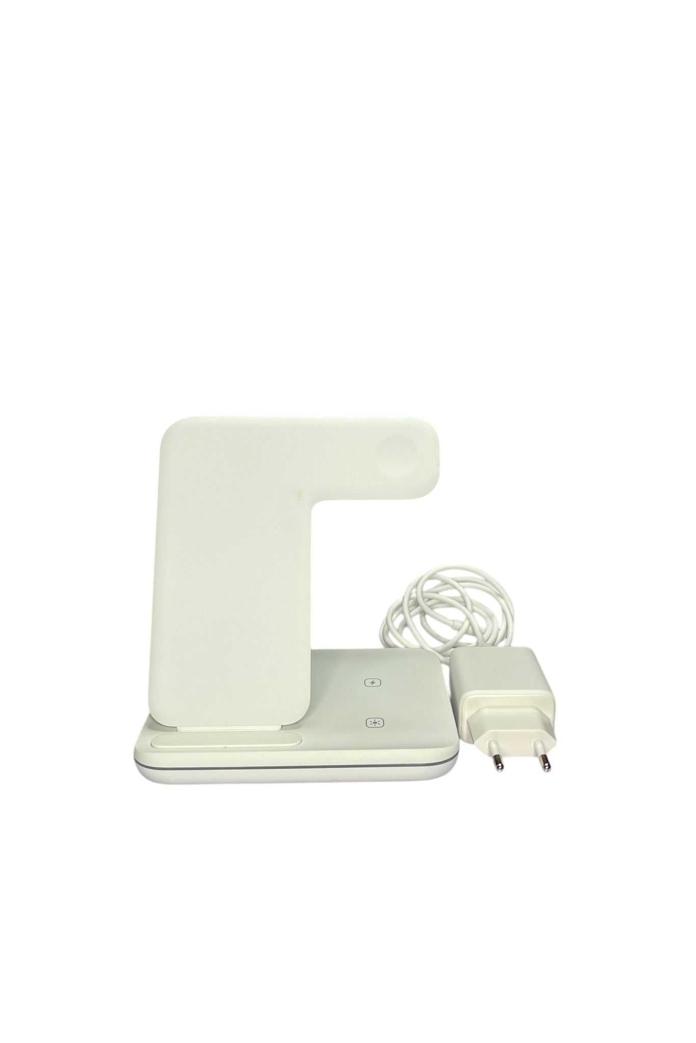 Incarcator wireless, statie incarcare 3in1, culoare alb, 15W