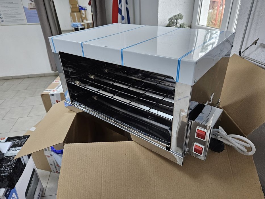 Принцесник от неръждавейка със горни и долни стъклени нагреватели