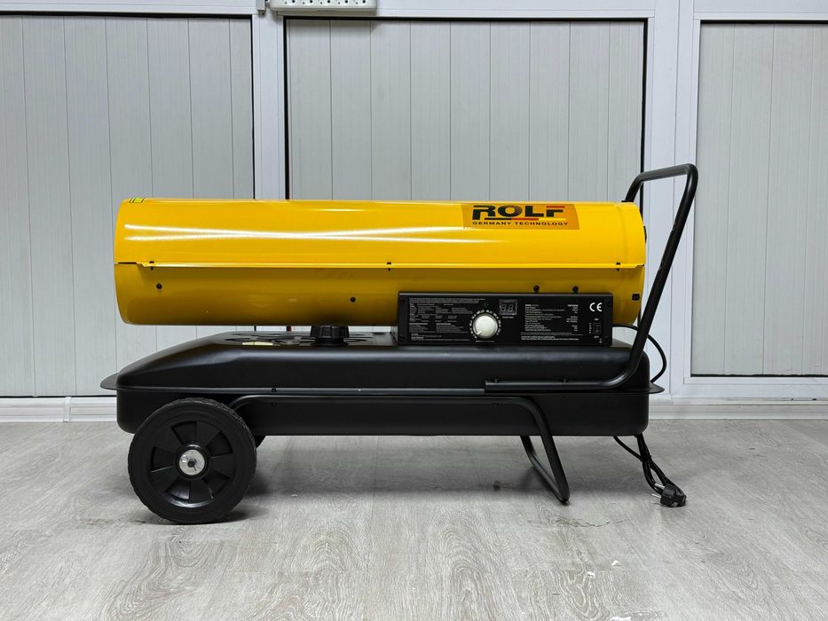 Дизельная тепловая пушка ROLF TOP-DG50, 51 кВт, до 500 м², 80 л