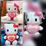 Голяма плюшена играчка Hello Kitty Love Сърце, 25/45/65см