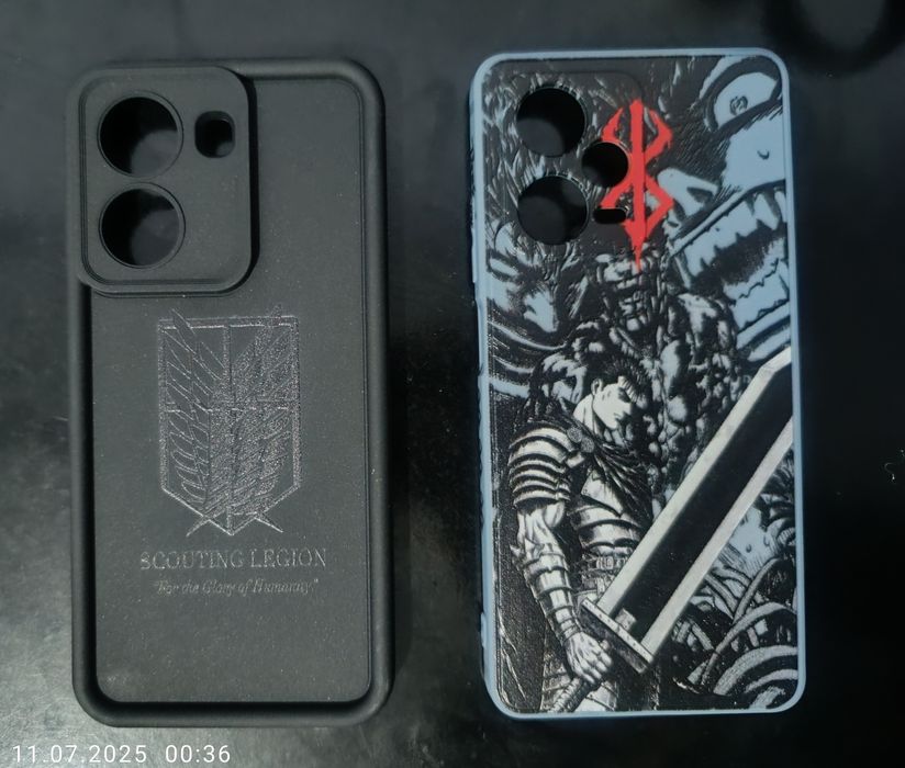 Чехол для Redmi note 12 pro+ с аниме принтом Bleach, Attack on titan,