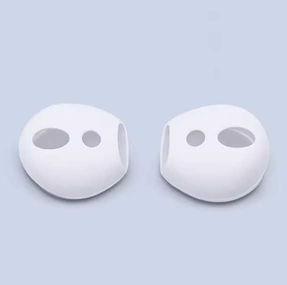 AirPods 1/2 силиконови уплътнители / тънки предпазват от изпадане бели