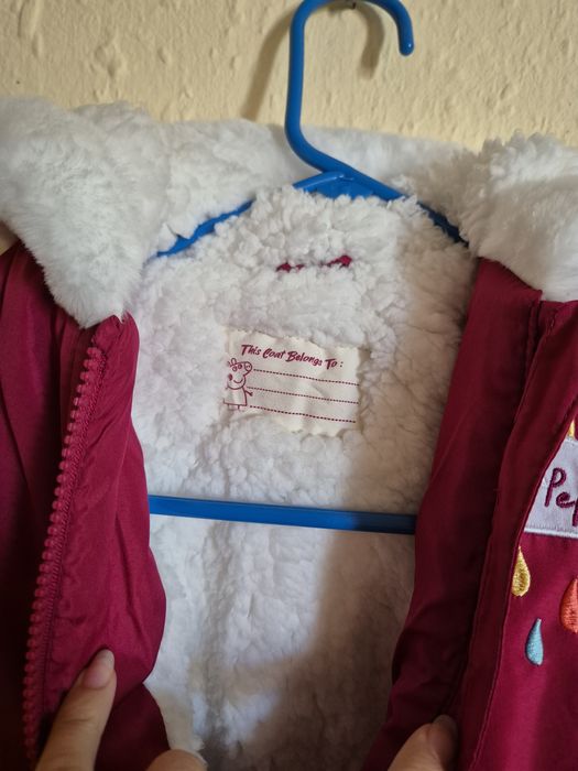 Зимно яке Peppa pig с ръкавички