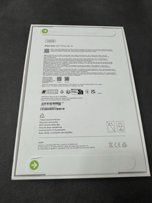 Produs Sigilat ! Tableta Apple iPad mini (A17 Pro ) WI-FI