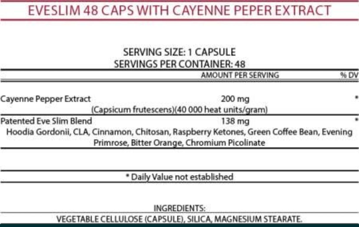 EveSlim Cayenne / ЕвеСлим с екстракт от лют червен пипер