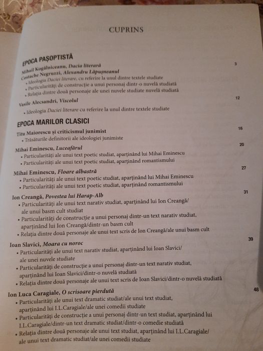 Literatura română - 68 de eseuri pentru Bacalaureat